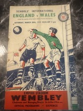 England v Wales 28/03/1953 ( Schools International )