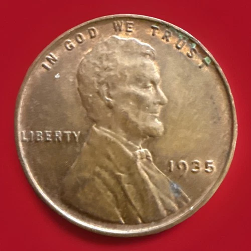1935-P AU RB Lincoln Wheat Cent ACTUAL COIN FAST SHIPPING 978