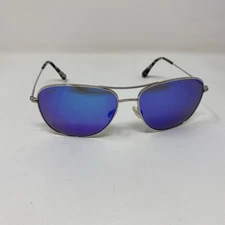 Maui Jim Titanium B247-17 CLIFF HOUSE Silver  Blue Lens Aviator Sunglasses 193H