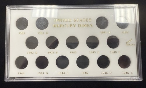 Capital Plastics United States Mercury Dimes Set Without Box (A0077)