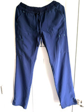 Scrubstar Women XS Navy Blue Drawstring Medical Scrub Pants with Pockets Solid