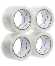 Mr. Pen- Packing Tape, 4 Pack, 2" 2” Wide, 60 Yards, 1.9 mil, white 
