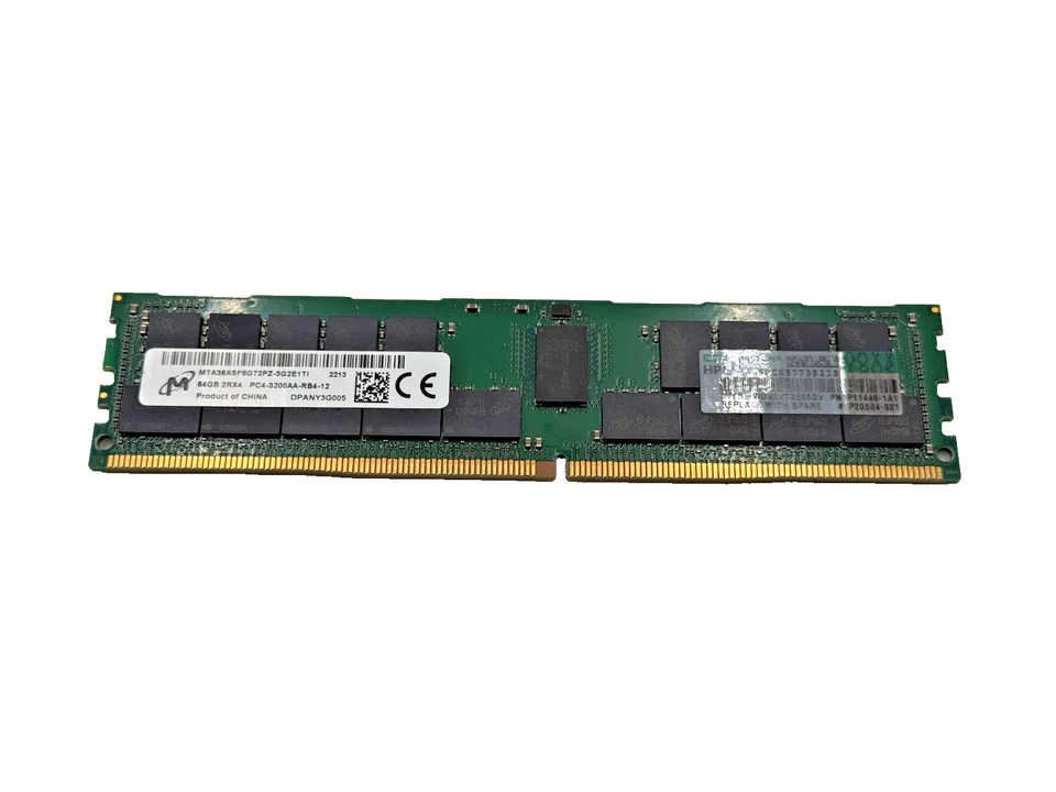 P07650-B21 HPE 64 HPE 64GB 2Rx4 PC4-3200AA-R Smart Kit Memory AMD RAM P11446-1A1 - Image 2 of 4