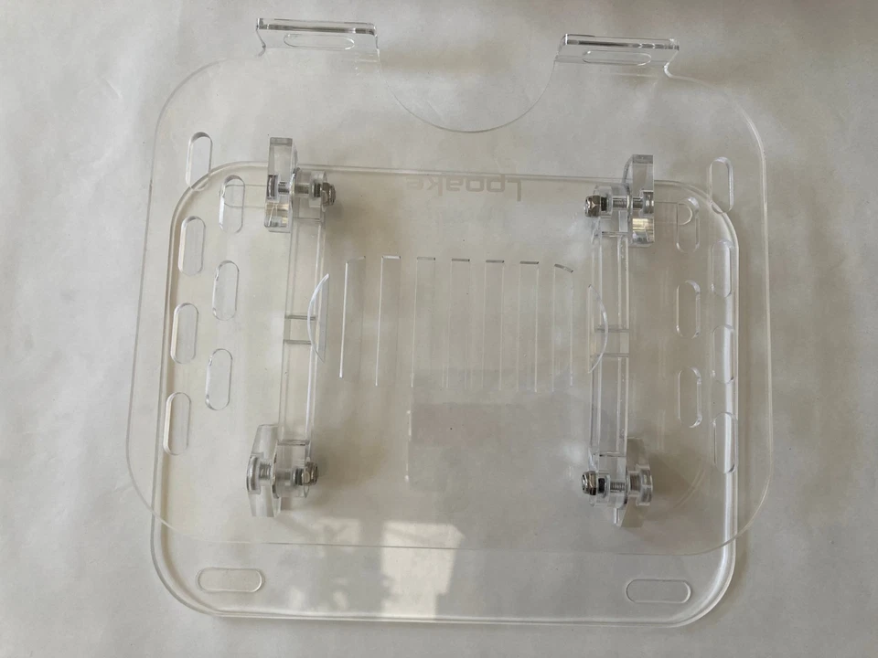 Acrylic Adjustable Laptop Stand Ergonomic Riser | 360° Rotating 10-15.6" Laptops - Image 3 of 4