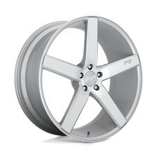 19x8.5 Niche M135 Milan Gloss Silver Machined Wheel 5x4.5 35mm