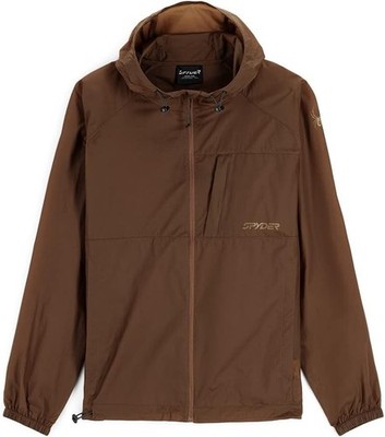 Spyder Unisex Boulder Lite Windbreaker Jacket (Coffee)