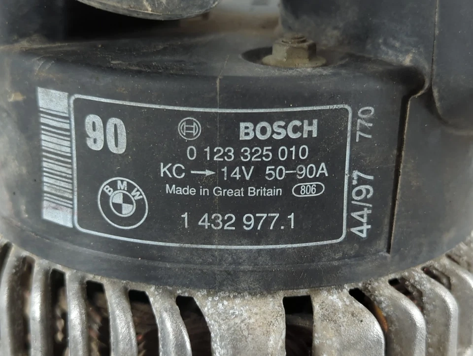 1997-2000 Bmw Z3 Alternator Generator Charging Assembly Engine Oem UOYV7 - Image 2 of 4