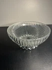 VTG Anchor Hocking:  PATTERN AHC 37 - 9" VERTICAL RIB BALL FOOT SALAD BOWL Serve