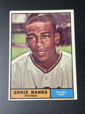 Ernie Banks 1961 Topps #350 VG Chicago Cubs Hall of Fame HOF MVP All Star
