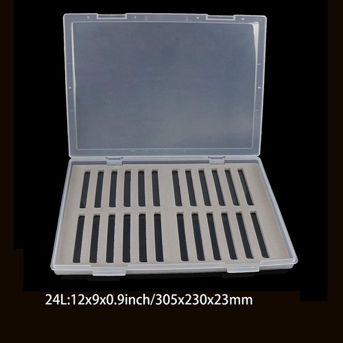 Aventik Super Large Capacity Fly Box Slim Foam Clear Lid Collection Fishing Box - Picture 5 of 20