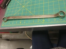 Vintage Barcalo- Buffalo Offset double Box End Wrench 7/8" - 13/16" MADE IN USA,