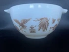 Vintage 1960s Early American 1.5 Pt Pyrex Baking Small Glass Mixing Bowl
