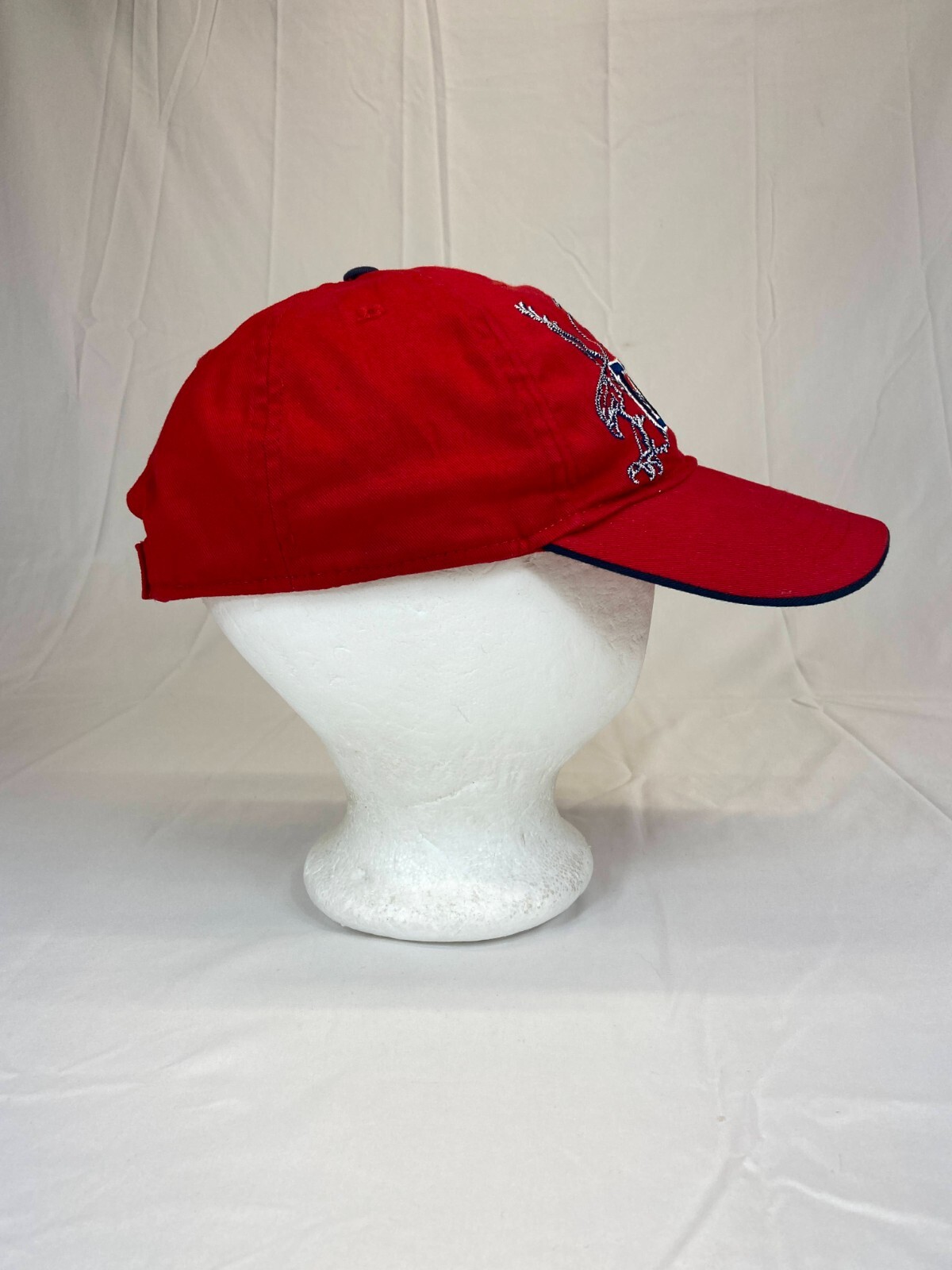 USA Eagle Baseball Cap Strapback Hat Red Canvas E… - image 5