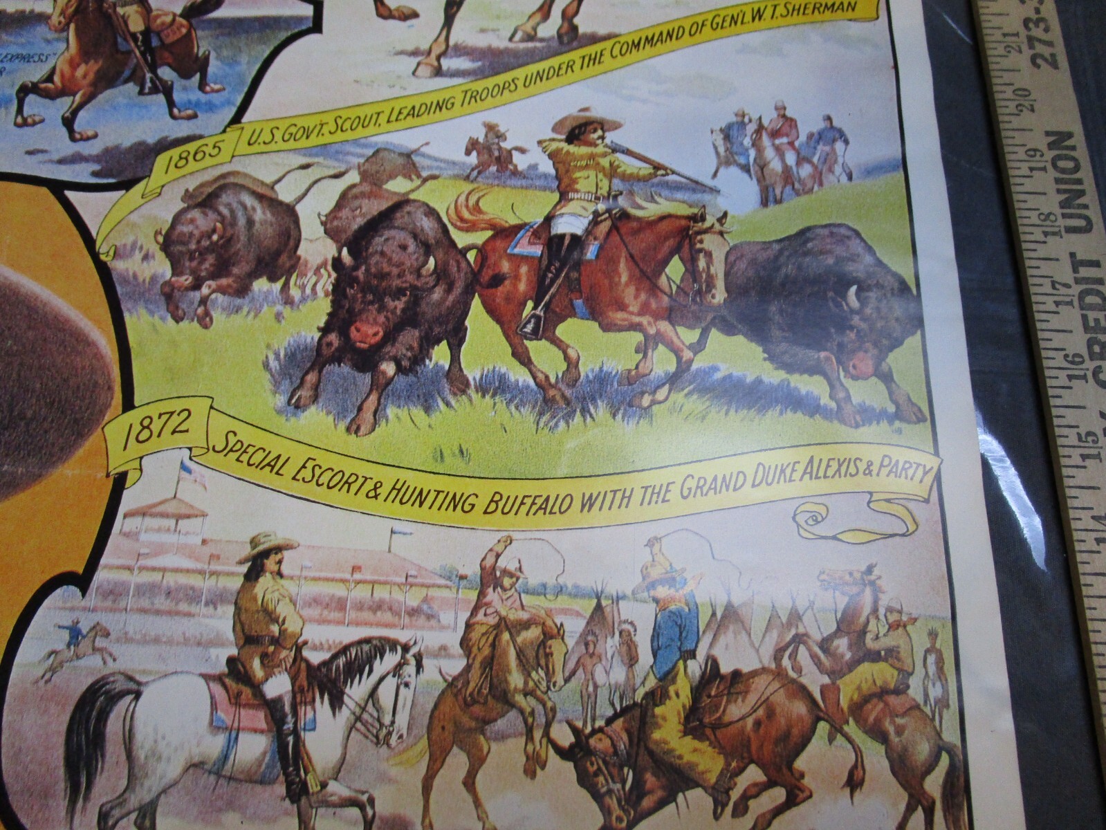 Buffalo Bills Wild West Exhibition Show Poster - 22x29 - Khai Wah Litho ...