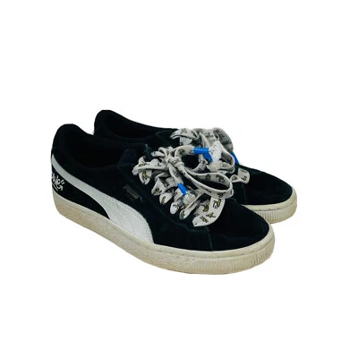 Puma Minions Suede Jr Olympian Black And White Youth Sneaker Shoes Size 6 C - Image 1 of 4