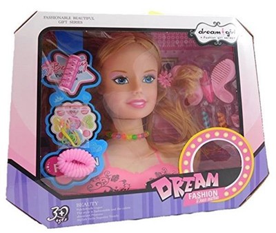 Allkindathings Children Kids Girls Hair Styling Dream Dolls Head