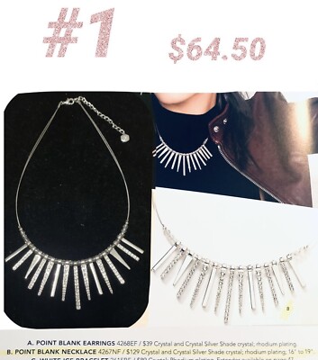 Touchstone Crystal By Swarovski Point Blank Necklace
