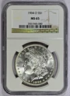 1904-O NGC MS65 Morgan Silver Dollar in Old Holder