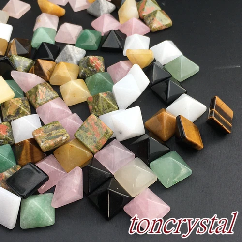 100 piezas Mezcla Mini Pirámide Natural Cuarzo Pirámide Cristal Torre Punto Curación Regalo0 - Imagen 1 de 12