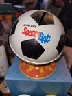 VINTAGE ORIGINAL OHIO ART Soccer TIN STILL BANK IS IN VERY GOOD CONDITION