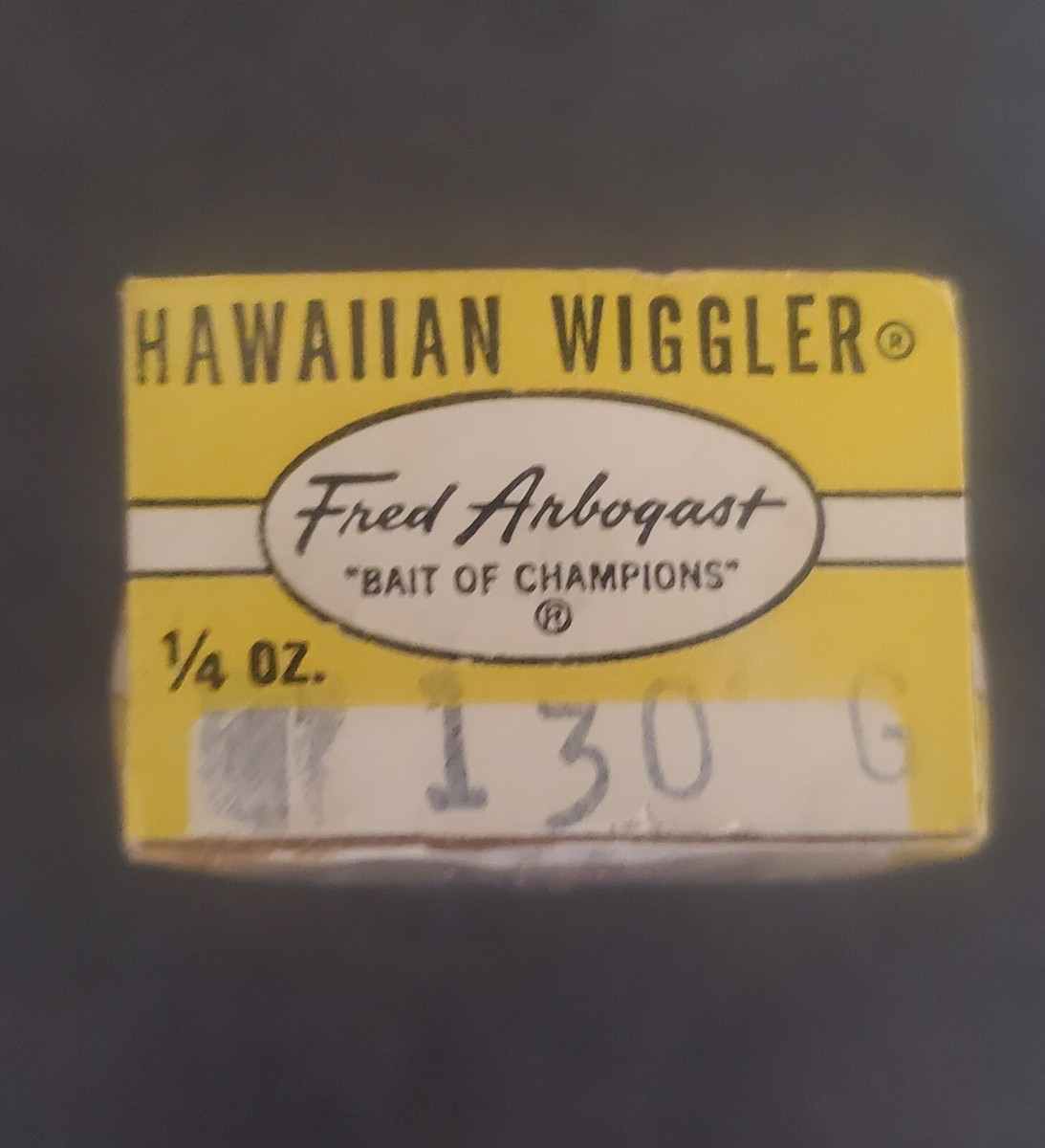 Vintage Fred Arbocast Hawaiian Wiggler With Papers