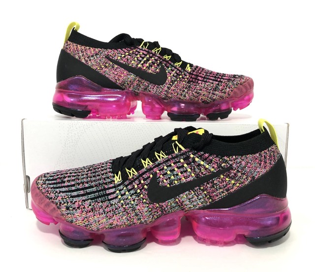 Nike Women's Air Vapormax Flyknit 3 Pink Blast Black AJ6910-006 Size 6.5 | eBay