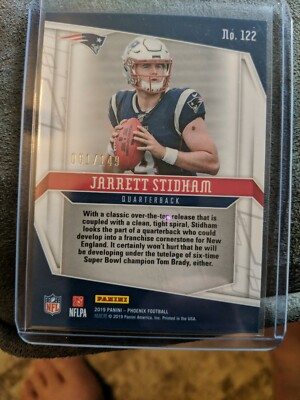 Jarrett Stidham Phoenix Purple RC 061/149 Auburn! Patriots!