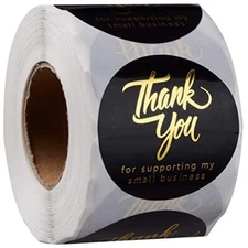 Thank You For Supporting My Small Business 2 Inch Self Adhesive 500 Label Roll