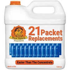 Panasonic WES4L03 Cleaner, replace 21 concentrate packets from 1 Shaver Shebang