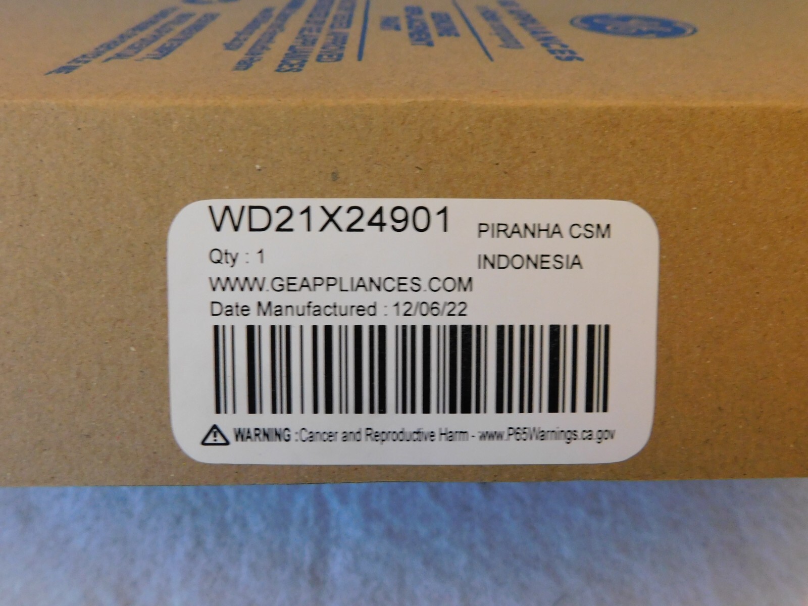 General Electric Model GDT695SMJ2ES Dishwasher Electronic Control Board