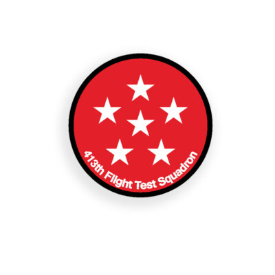 Aufkleber/Sticker 413th Flight Test Squadron FLTS 96th Wing Flight 7x7cm A2513