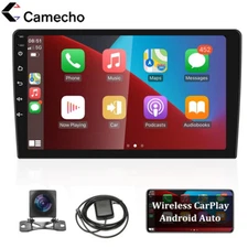 Android 11 2Din 10.1" Car Stereo Apple CarPlay Auto Radio GPS Navi WiFi Camera