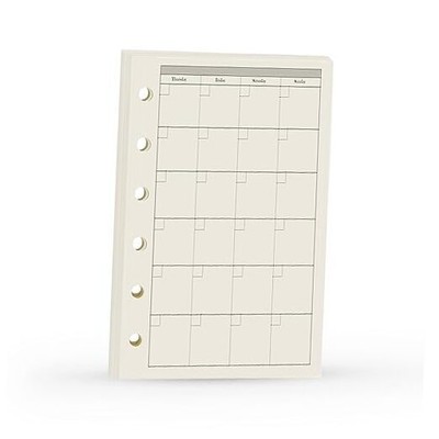 Planner Refill, Pocket Notebook, Month Tracker Binder Refills a7 Monthly Plan
