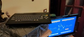 SEGA SC-3000 Vintage Computer with Box and Manual Accessories Cables Cartridges