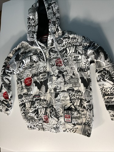 Ecko Unltd Full Zip Hoodie Medium Graphic Comic Print Y2K Streetwear
