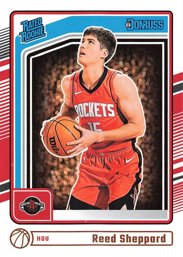 2024-25 Panini Donruss - Reed Sheppard Rated Rookie #202 Houston Rockets