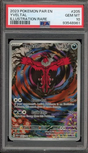 Pokemon Yveltal Paradox Rift Illustration Rare #205 PSA 10 Gem Mint