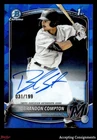 2025 Bowman Chrome Draft Sapphire Prospect Brandon Compton 1ST ROOKIE AUTO /199