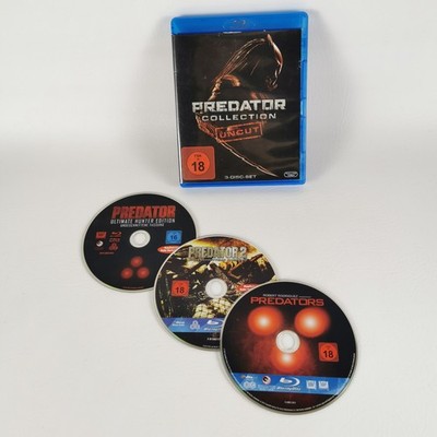 Predator Collection Uncut 3-Disc Blu-ray Arnold Schwarzenegger Sci-Fi FSK18
