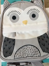 belle ON THE GO Owl Safety Backpack Harness, Detachable Tether, Gray