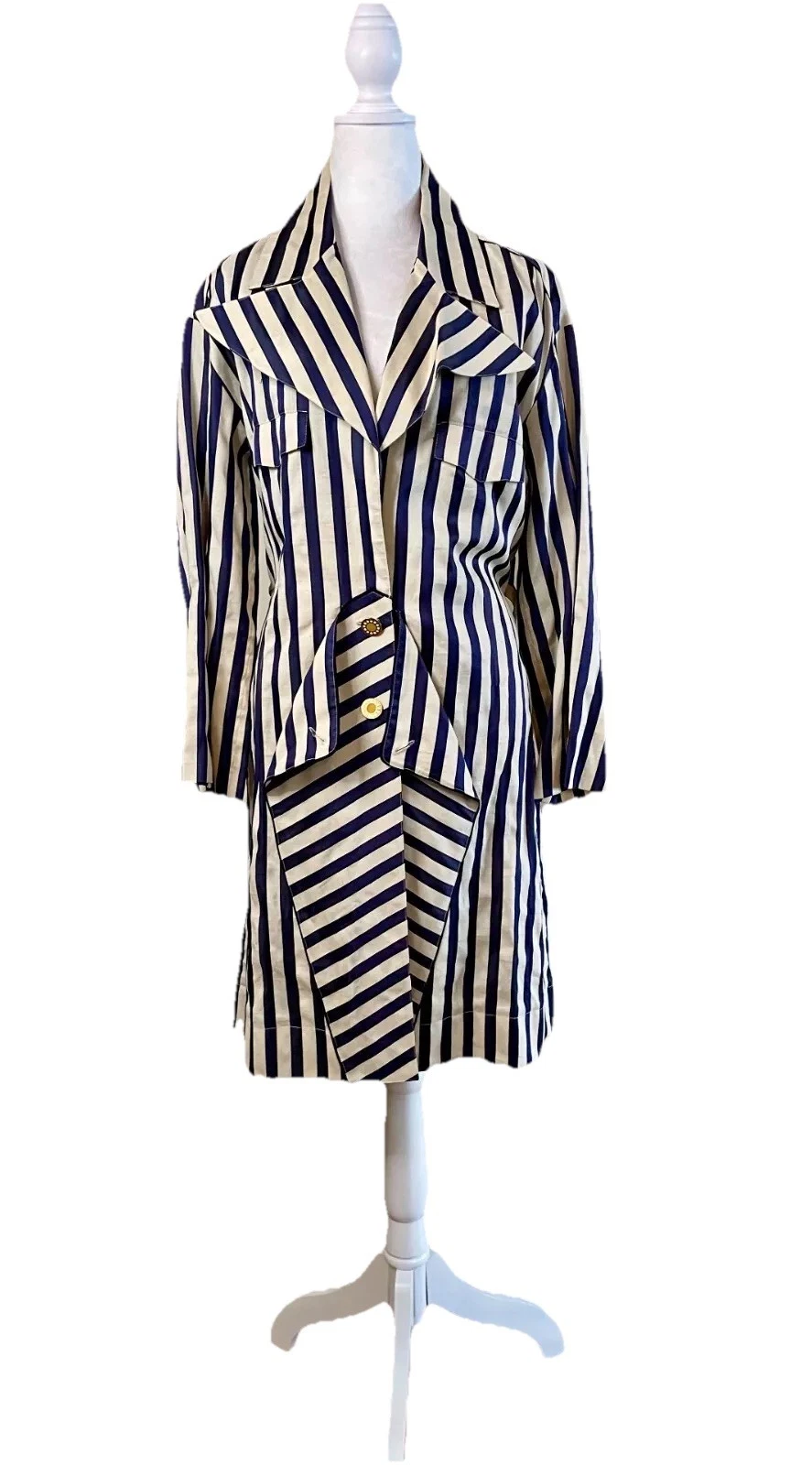 Spolverino stile militare francese Fendi vintage made in France