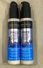 2 John Frieda Frizz Ease Dream Curls Cream Oil SLS/Free 3.5 Oz. each New