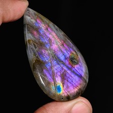 Beautiful Natural Labradorite Pear Shape Cabochon, 101 CRT 58X30X7 MM  U-20