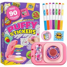 Sticker Maker for Kids - Make Your Own 90 Puffy Stickers Kit - DIY More 3D St...