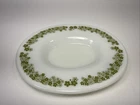 Vtg Pyrex Gravy Boat Underplate Spring Crazy Daisy Corelle 77-U Light Green F2