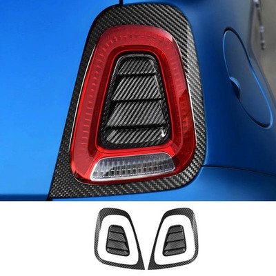 Full Carbon Fiber Rear Light Tail Lamp Frame Cover for Fiat 500 Abarth 595 16-24