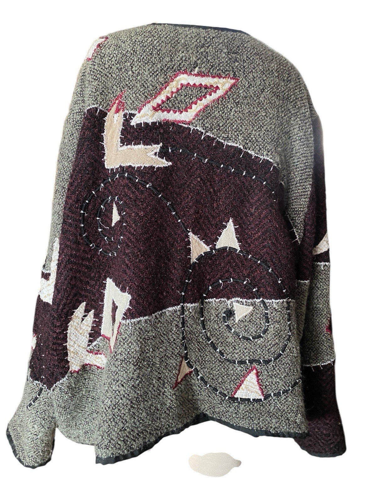 Vintage Plus Size 3X Patchwork Abstract Light Jac… - image 9