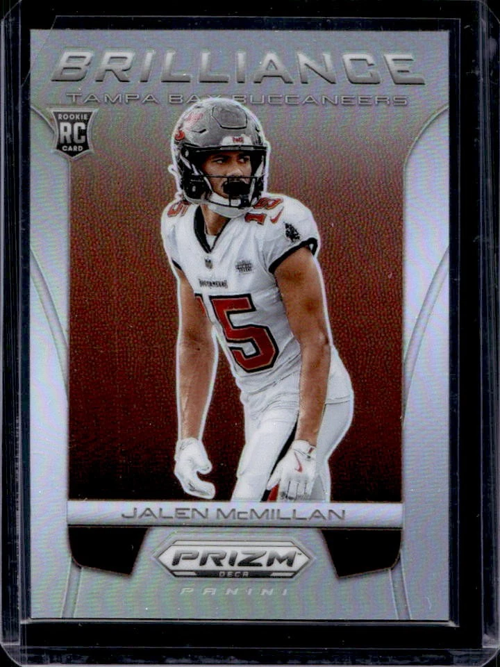 Jalen McMillan Panini Prizm Deca Brilliance #10 Silver Prizm