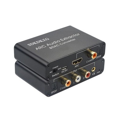 192KHz DAC Wandler, HDMI ARC Audio Extraktor, HDMI/Digital SPDIF Optische Tos...