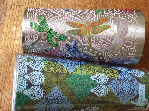 Turvis Metal Dragonfly Travel Mug Vera Bradley Drinks Cup Straw Coffee Juice - Picture 14 of 14